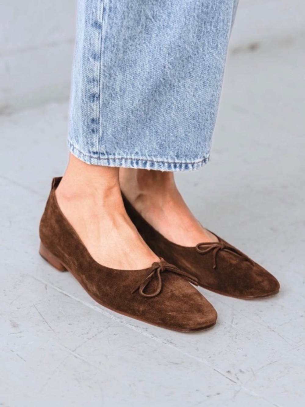 Either / Or Demi Ballet Flat in Chocolate size 38 / 8 - Picture 2 of 9